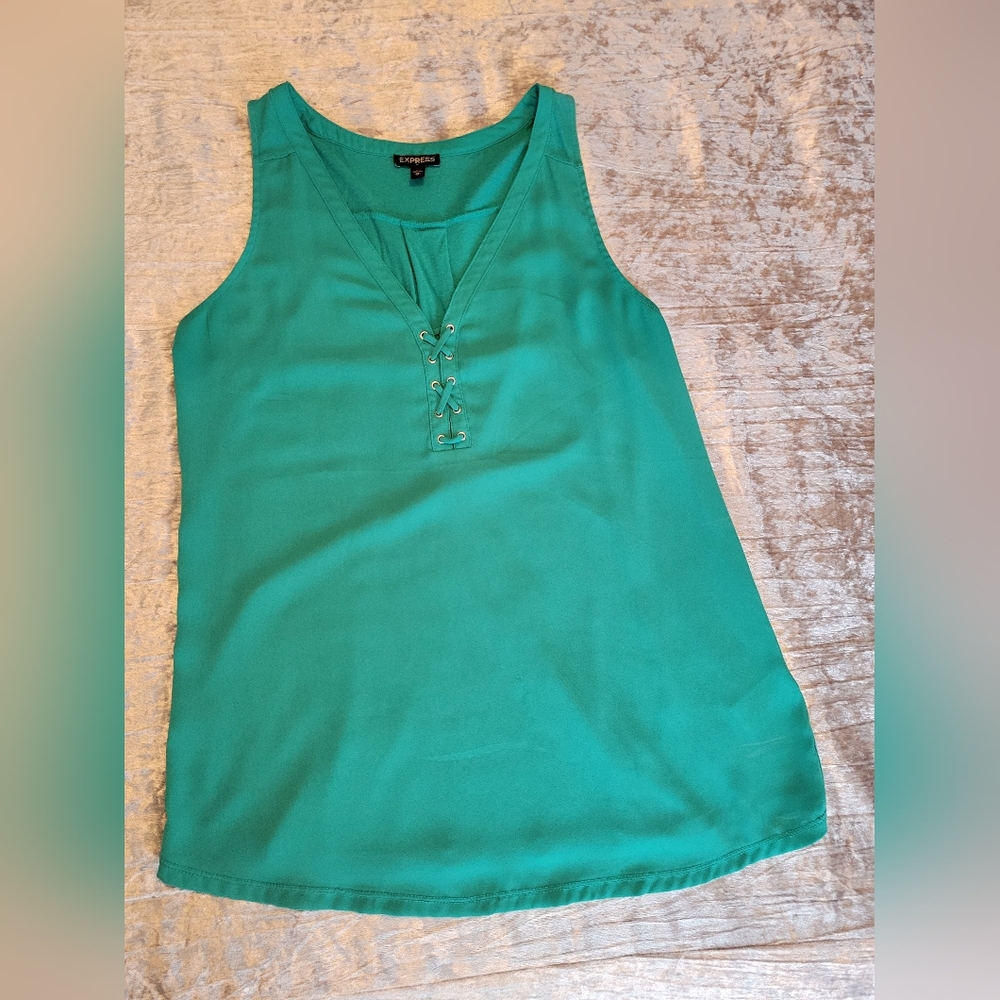 Express M Kelly Green Tank